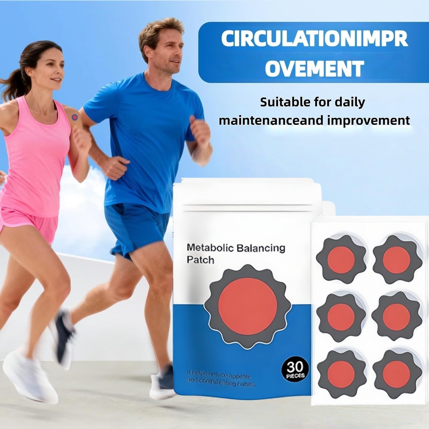 90 Stück Abnehmpflaster,Metabalancepatch,Kosmetisches Körperpflege Patch, Hautfreundliches Pflegepflaster komfortabel zur äußeren Anwendung Vorteilspack mit 60 Pflastern für Alle Körpertypen - 2