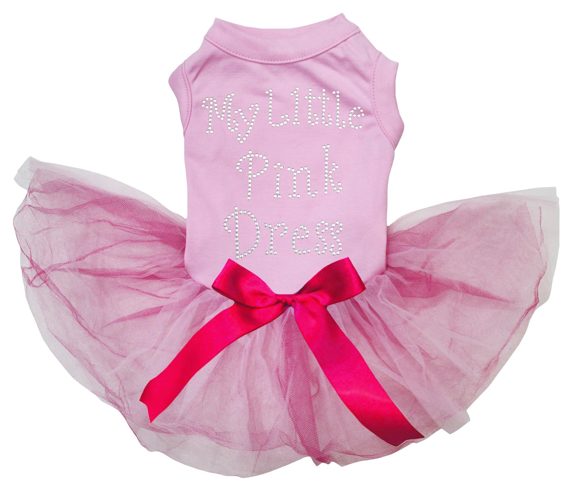 Robe pour chien My Little Pink avec strass et finitions haute couture XXXL