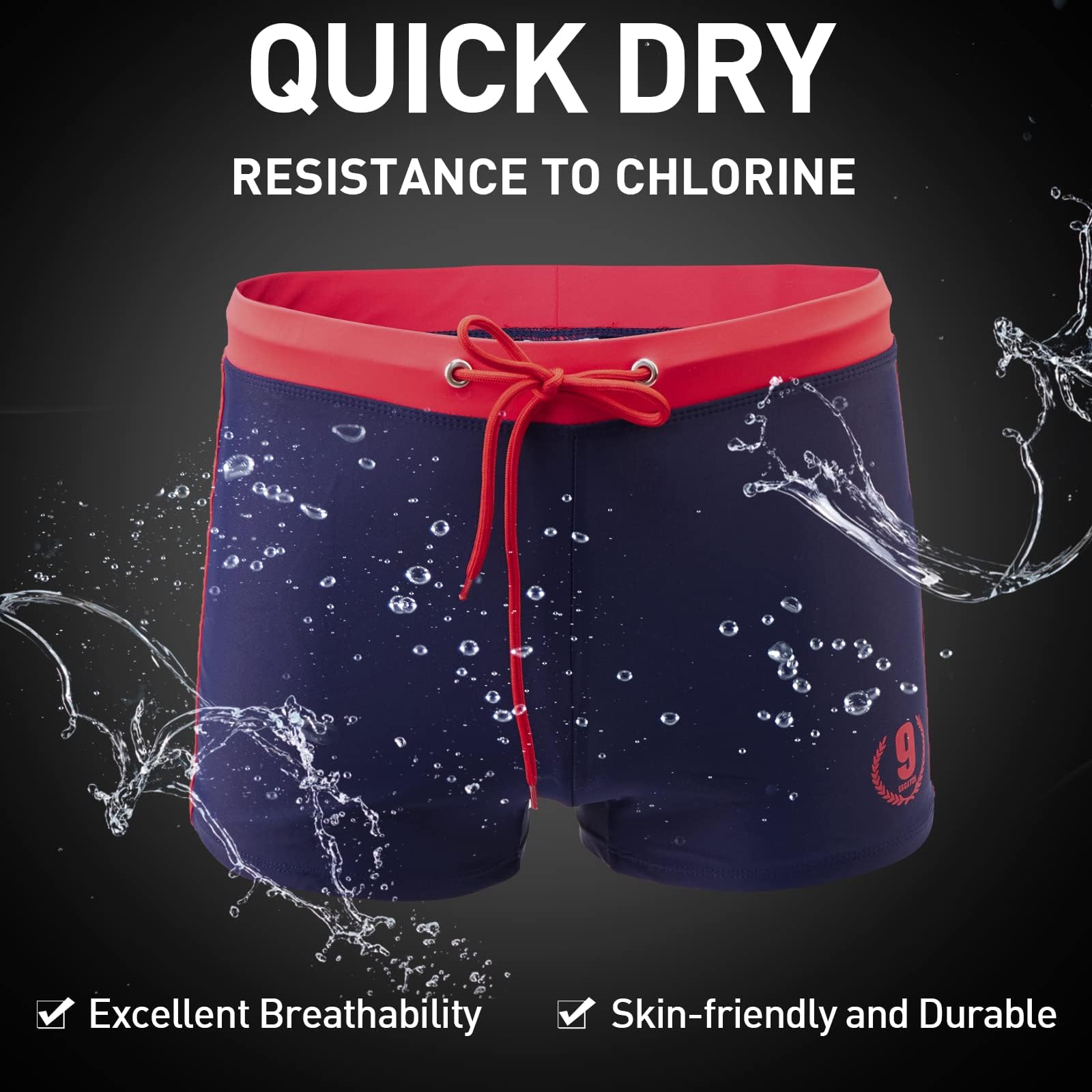 Arcweg Costume da Bagno Uomo Coulisse Pantaloncini Calzoncini da Bagno Elastico a Vita Bassa Boxershorts Slip Nuoto Spiaggia Mare Piscina