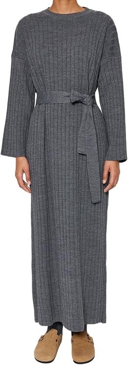 Trendyol Women's Dress - Gray - Basic Dress (Pack of 1)