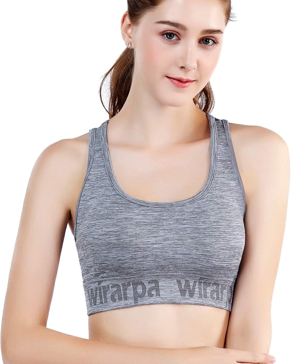 wirarpa Sports Bra for Women Support Padded Yoga Workout Bra - Gym Activewear Bra