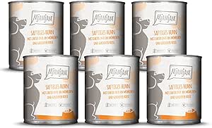 MjAMjAM Premium Hundenassfutter Huhn & Ente 6 × 800 g