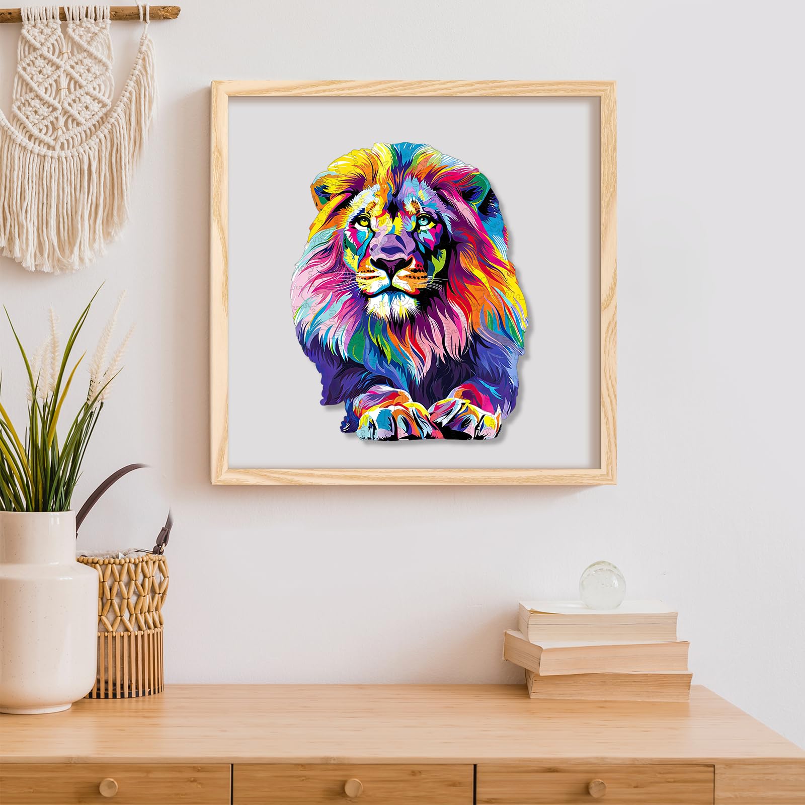 500ピース木製ライオンパズル 正規品 UNIDRAGON ユニドラゴン 木製パズル クリスマス