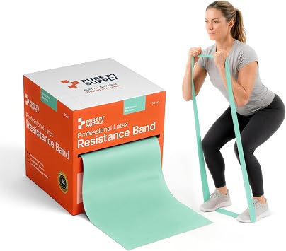 Premium Latex Resistance Band - 25 & 50 Yard Rolls Elastic Exercise Bands