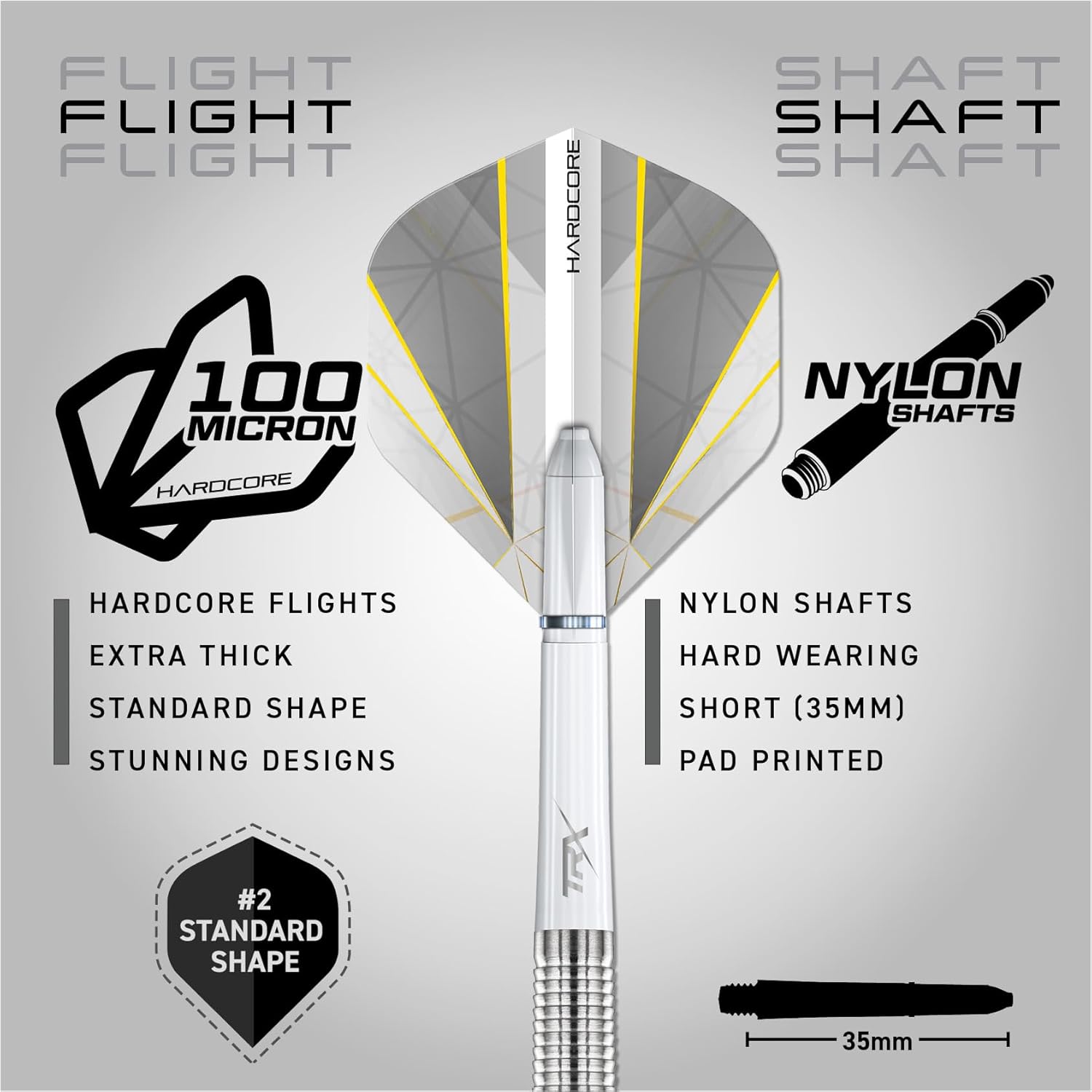 RED DRAGON Darts – Seren Pure Series - 90% Tungsten Professional Soft tip Darts Set with Dart Flights and Dart Shafts (Stems) - Available in Four Styles