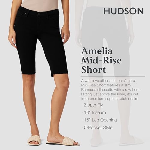 Miniatura 2 de HUDSON Women's Amelia Mid Rise Knee Short