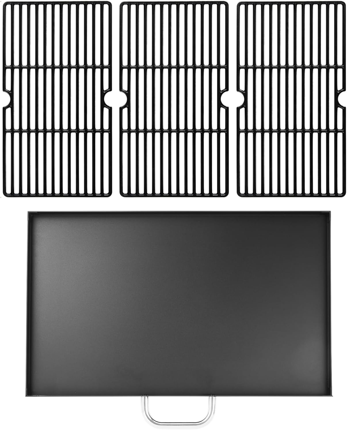 DGN576DNC-D Grill Replacement Parts for Dyna Glo Charcoal Grill Grates DGN576SNC-D DGN576DNC-DC Cooking Grates Ash Pan Master Forge Grill Replacement Parts MFJ576DNC Ash Tray Catcher
