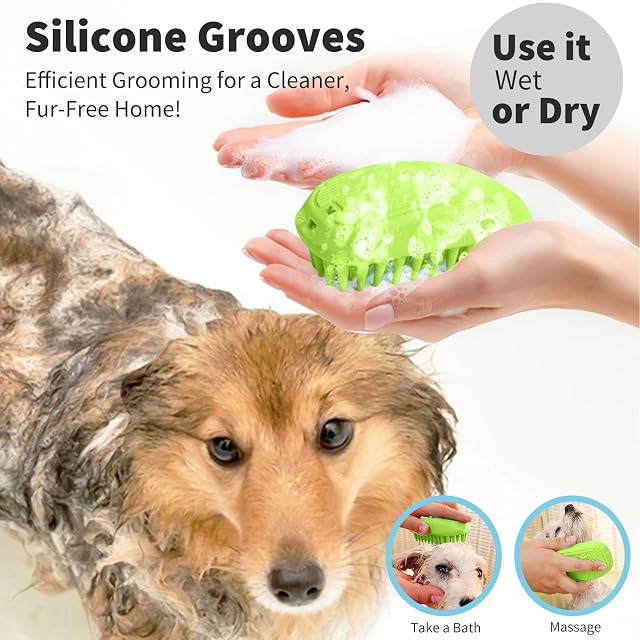 Foto 5 de 6 de PETCUTE Cepillo para Gatos de Goma,Lavable Cepillos para Perros para Masaje…