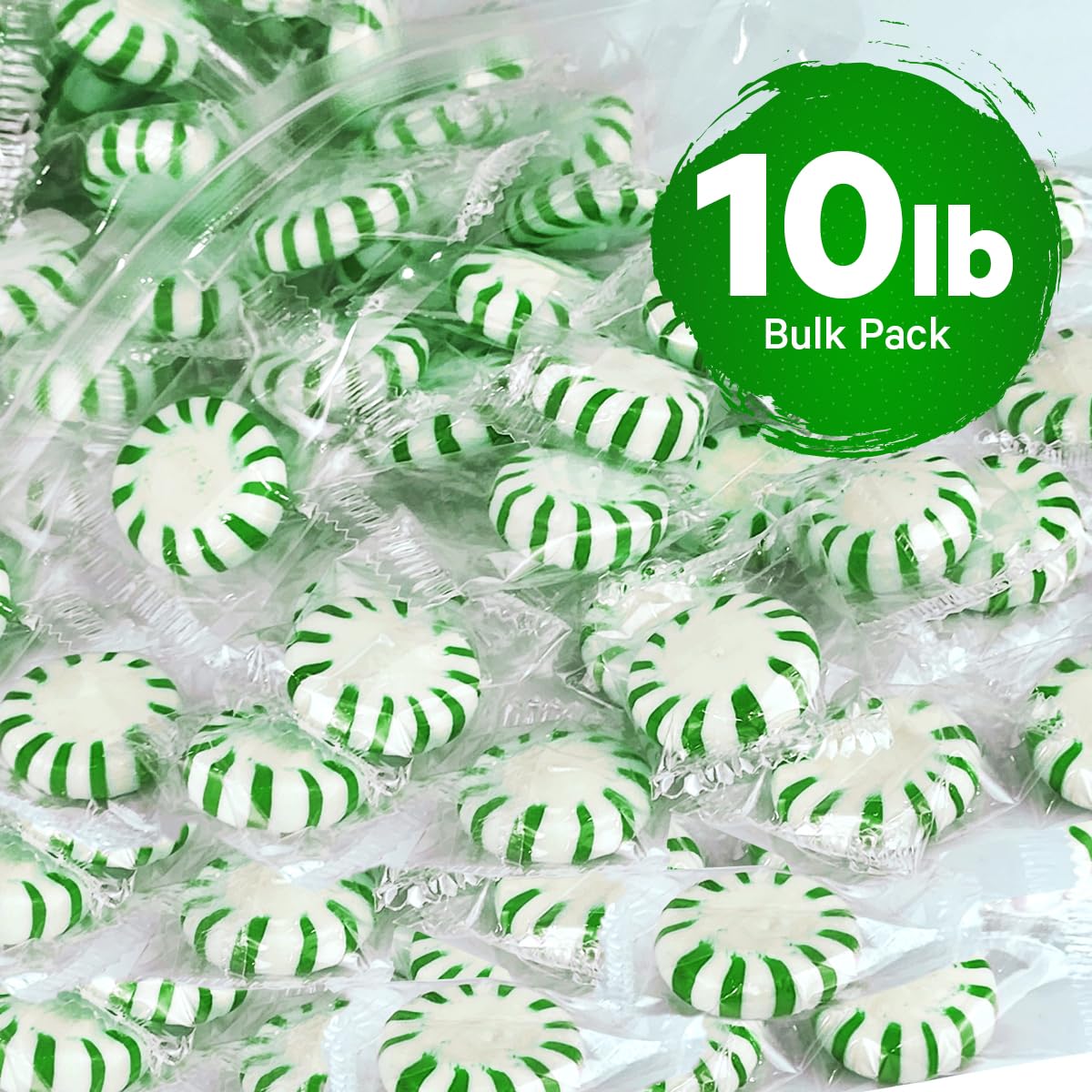 Starlight Spearmint Individually Wrapped Candy (10 Pound)