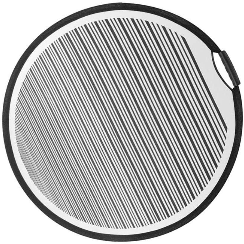 80cm Circular Striped Flexible Foldable PDR Lined Light Reflector Board Dent Panel Portable Designed for Car Vehicle Door Scratch and Hail Damages Necessary Tools