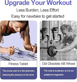 Pilates Reformer Machine Board Set Ab Roller Exercise Wheel Automatic Rebound Foldable Pilates Board Abdominal Exercise Equipment with Resistance Rope and Timer