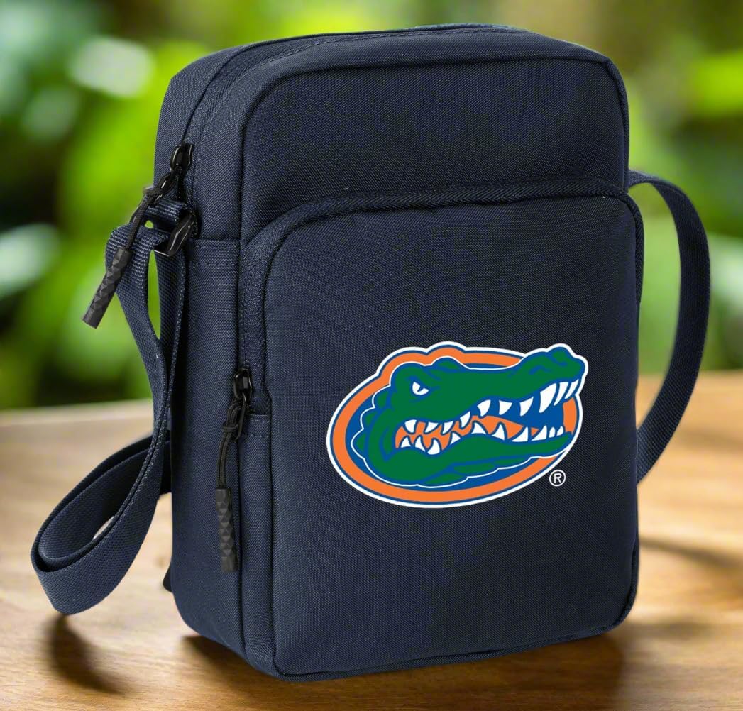 University of Florida Crossbody Bag Unisex Gators Logo Sling Pack for Travel Sports Workout Running Gameday Waist Pack - For Men or Women