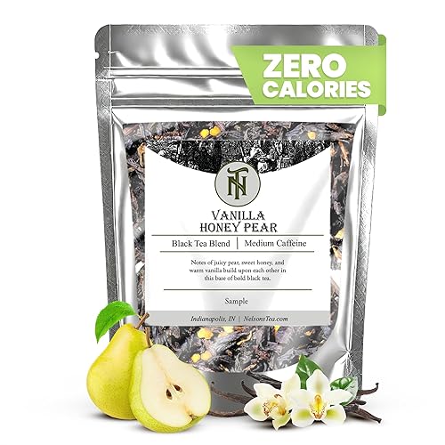 Vista 26 de Nelson's Tea Mango Passionfruit - Té negro de hojas sueltas - Mezcla irresistible de té negro, mango seco, acianos, pétalos de caléndula y cártamo