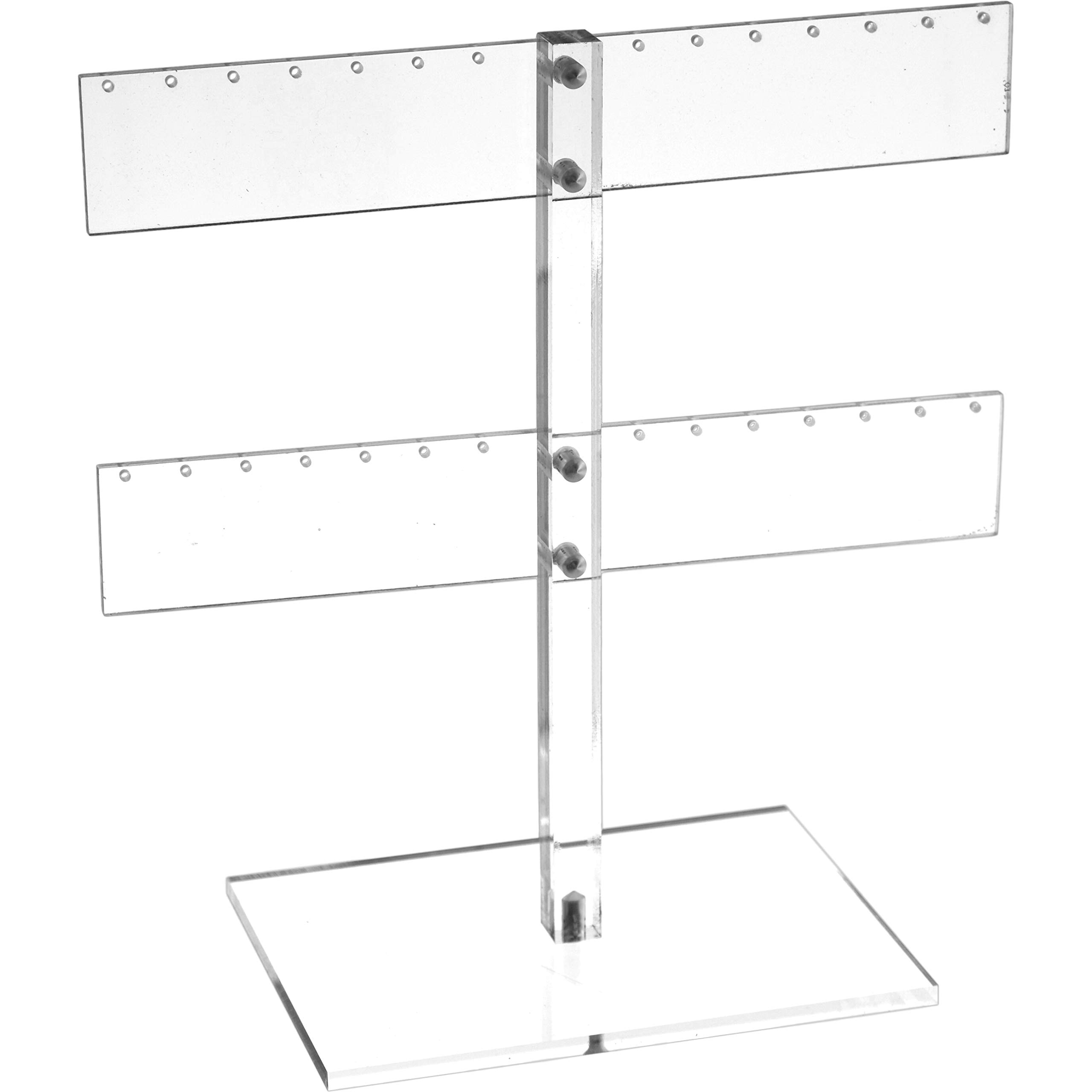 FindingKing Acrylic 14 Pair Earring T-Bar Display Tree Holder New