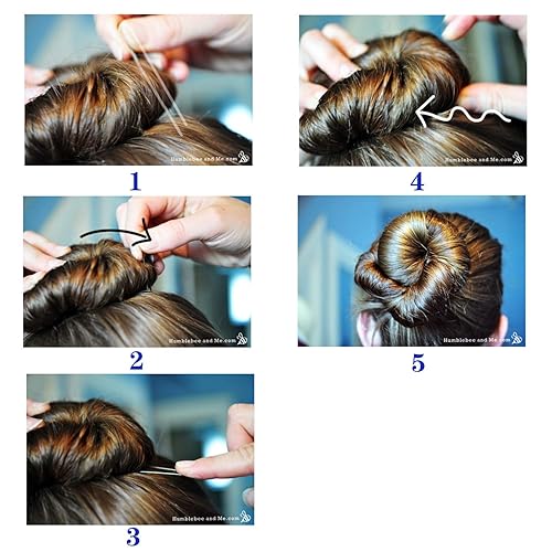 Miniatura 8 de Horquillas para moño ROCST Bobby Pins Clips para ballet Mujer Niña Peluquería Salon 12 piezas