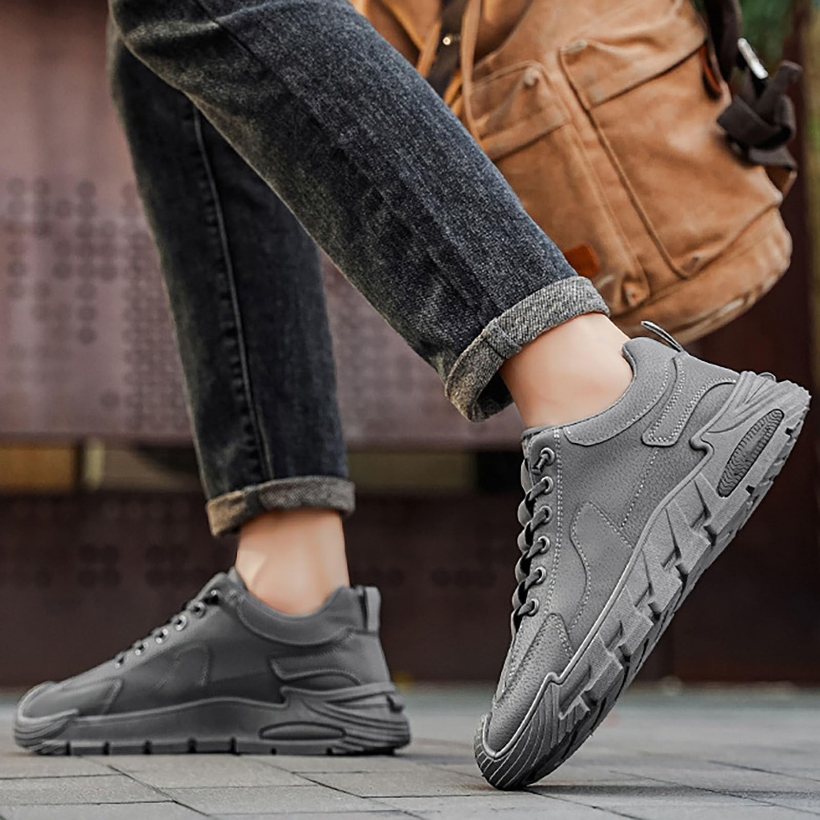 Zapatillas de senderismo para hombre, ortopédicas, transpirables, ligeras
