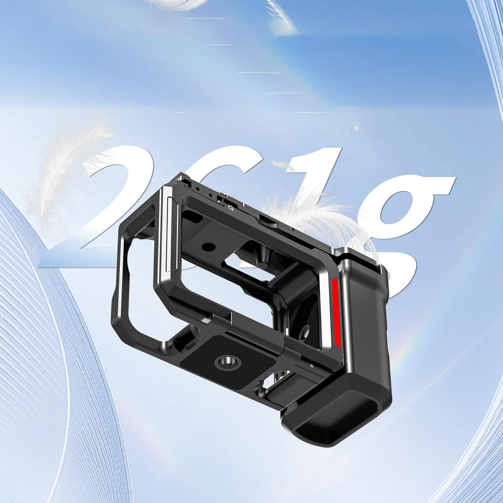 Cámara Empuñadura para dji Osmo Action 6, Empuñadura metálica Xplorer Jaula Protectora Cámara Estructura metálica Jaula Expansión Soporte Disparo Mango Accesorios para dji Osmo Action 6