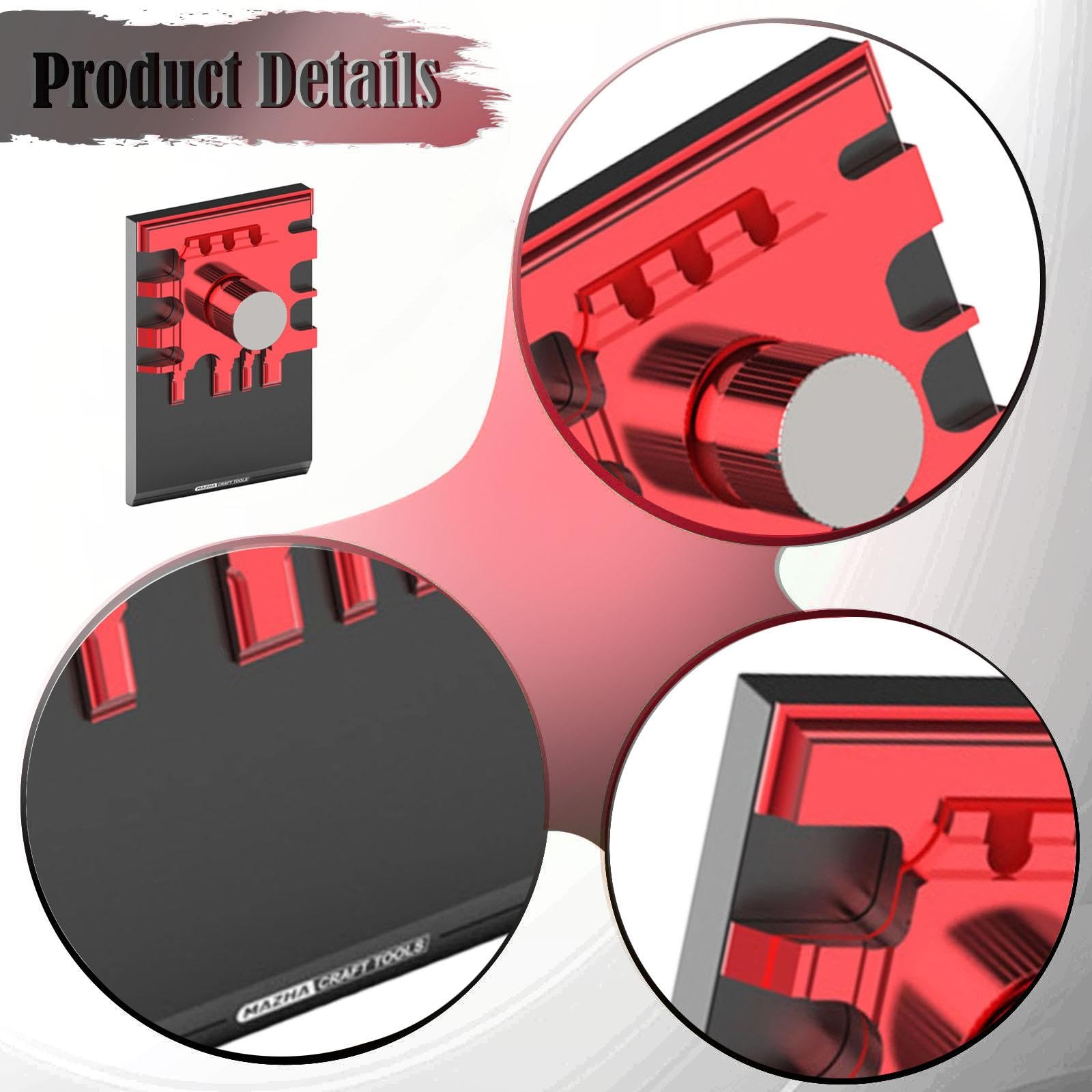 Herramienta para Doblar Piezas Fotograbadas, Destinada a Proyectos Profesionales de Modelismo Metálico Y Maquetas de Vehículos, 6x9.1x3 Cm