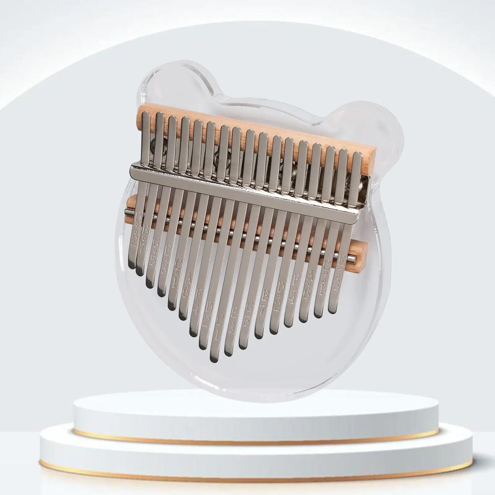 Kalimba 17-klawiszowy Fortepian Palcowy Akrylowy Kalimba Fortepian Instrument Muzyczny Dla Początkujących Dorosłych