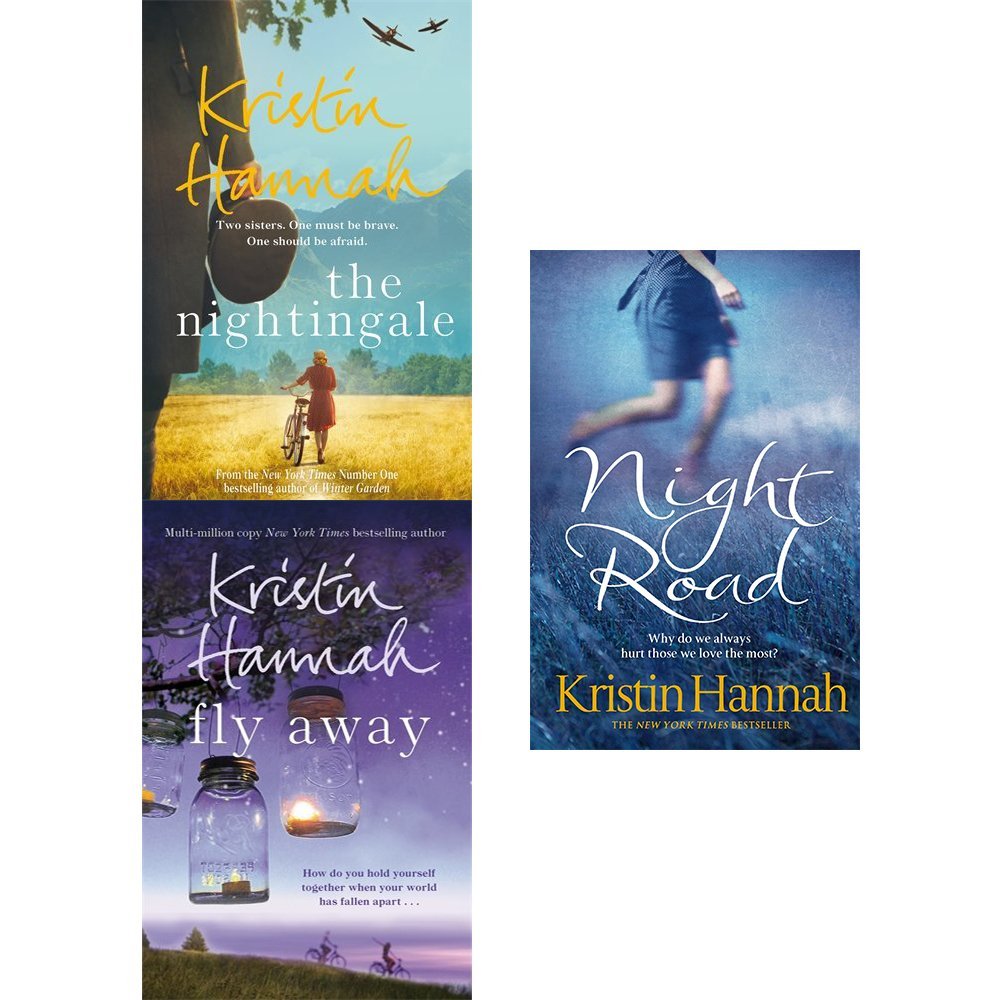 Kristin hannah collection books set (the nightingale, fly away, night  road)