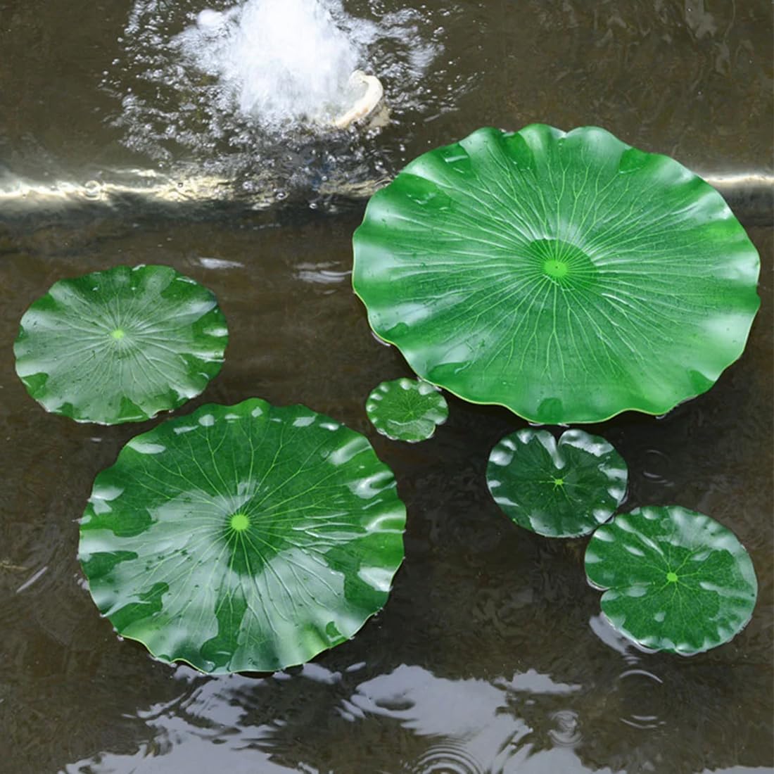 10 PCS Foglie di Loto Artificiali, ninfee galleggianti, in Schiuma, realistiche, per casa, Giardino, laghetti, Piscine, acquari, Acquario, Decorazioni paesaggistiche