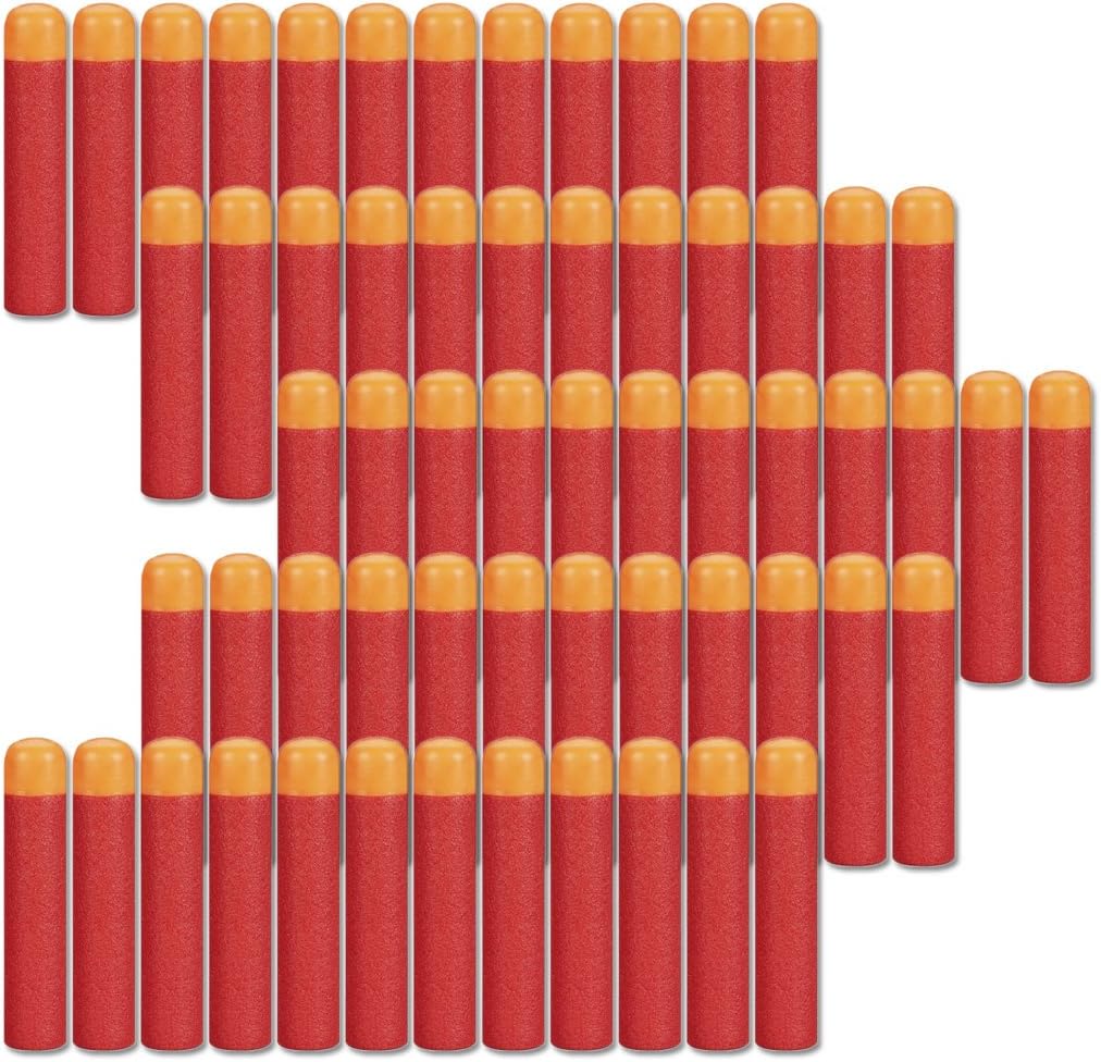 HONGCI 60pcs 9.5cm EVA Red Foam Darts Refill Bullet for Nerf N-strike Elite Mega Series Blasters Kids Toy Gun