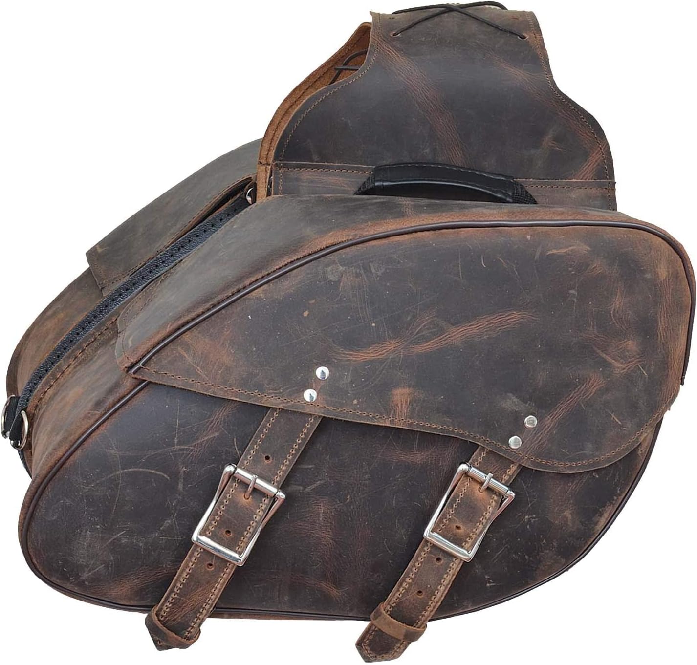 2 PIECE MOTORCYCLE REAL LEATHER DISTRESSED