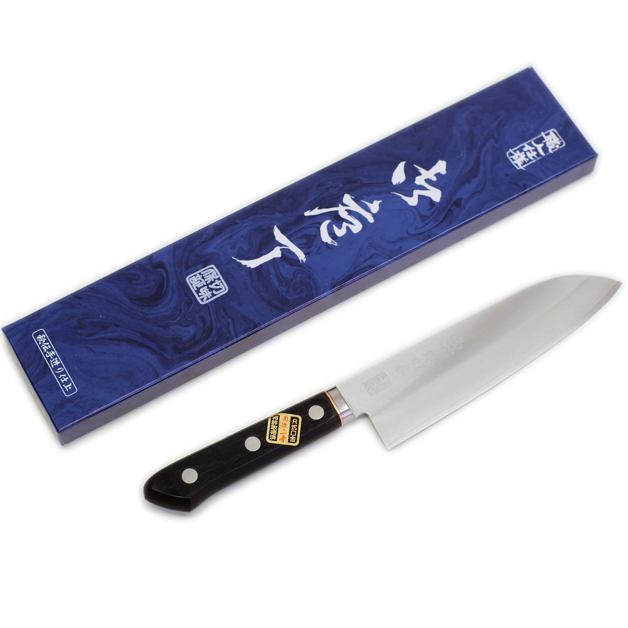 [6個セット] D.P. ゴールド 三徳包丁[170mm] 三徳 末広 DPゴールド割込 170mm(Santoku Suehiro DP Gold Ware