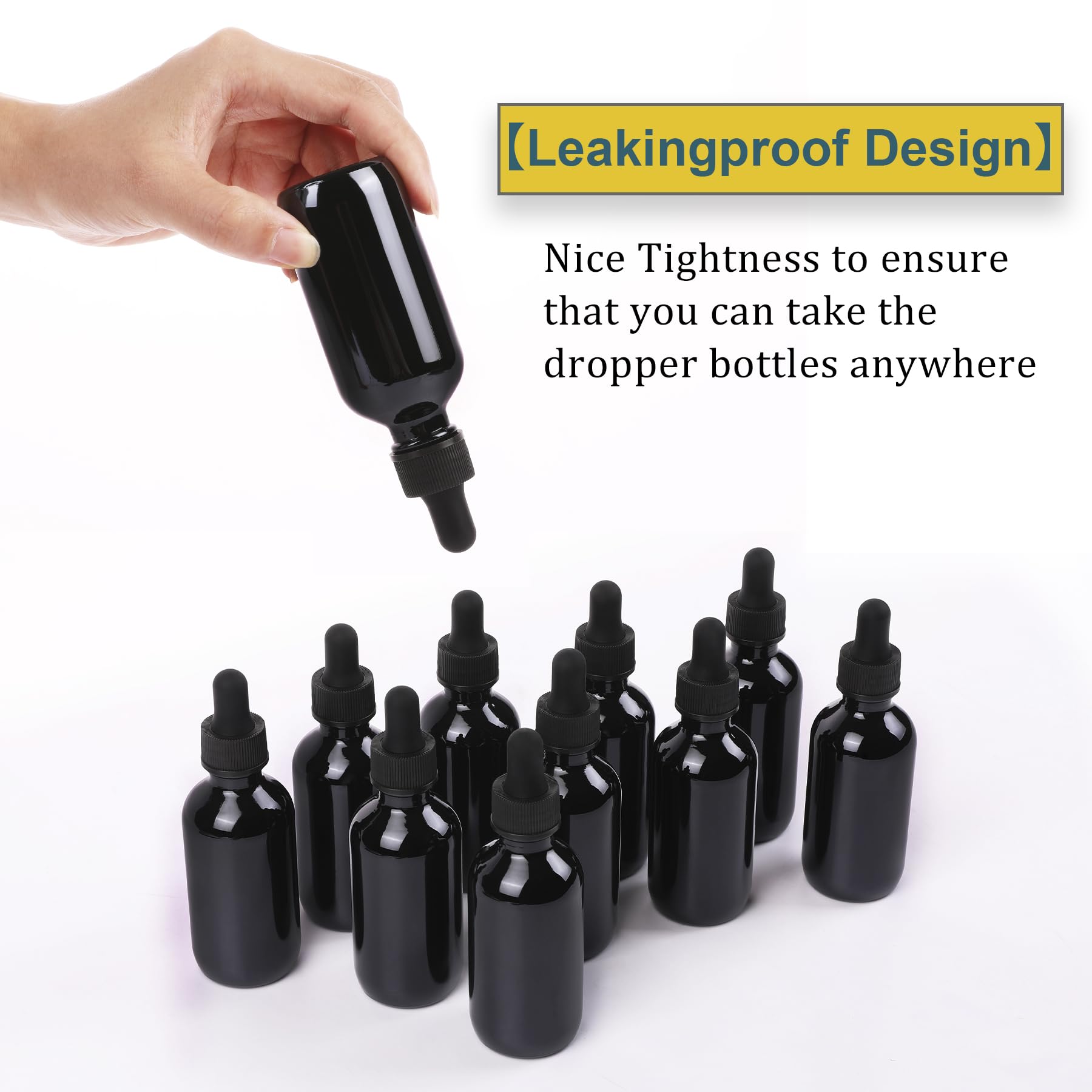 Preety Tinkturflaschen Aus Mattiertem Glas – 57 Ml Mit Pipette, 48 Stück, Grün