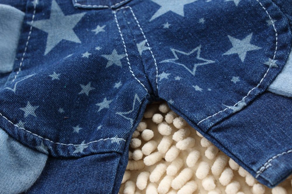 KIDSCOOL SPACE Baby Summer Cotton Denim Uśmiechnięta małpka Miękkie krótkie kombinezony