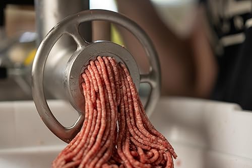 Miniatura 6 de Carne! 1 picadora de carne HP con 3 tubos de relleno, 2 placas de molienda de acero inoxidable y una placa de relleno de acero inoxidable para hacer