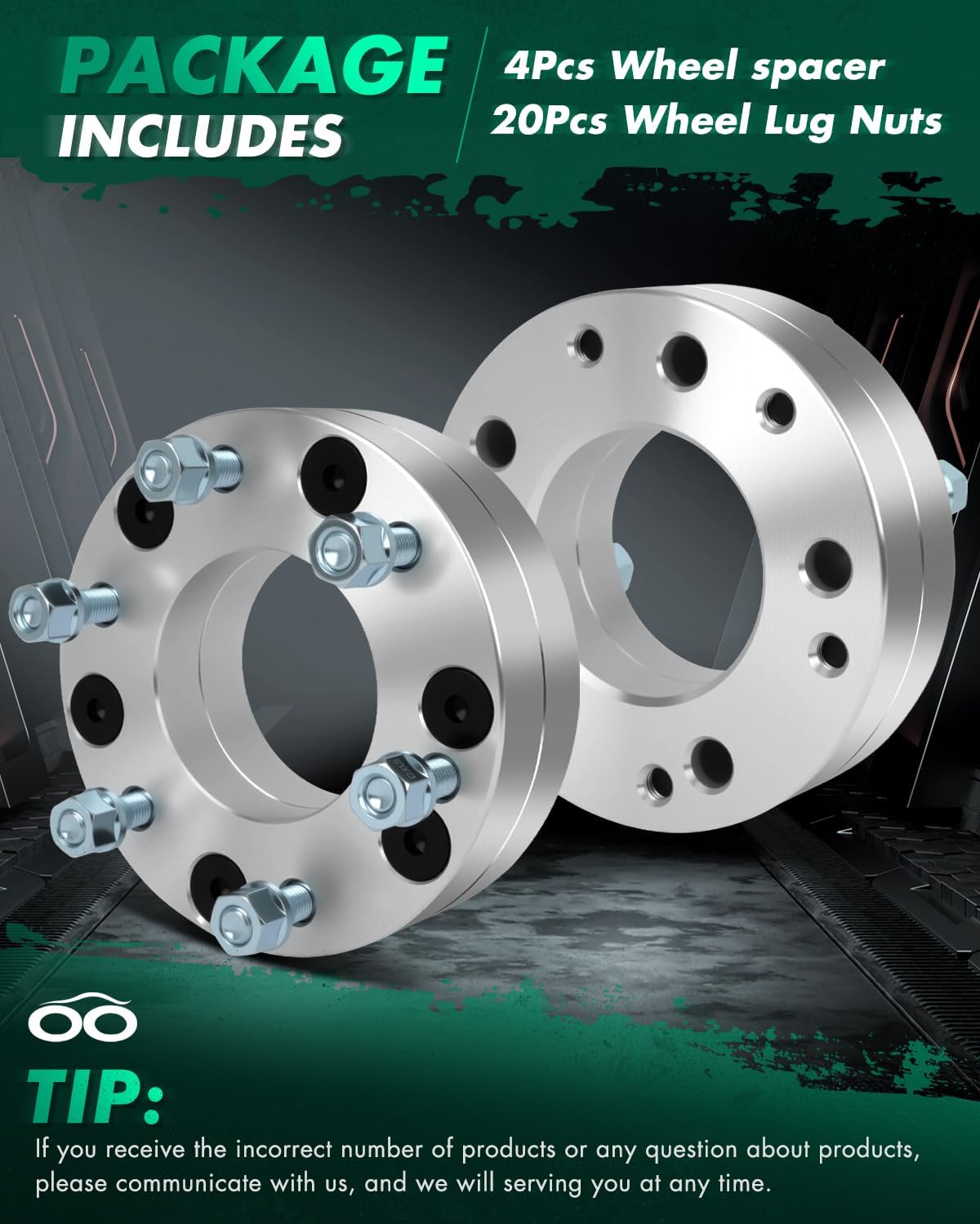 SCITOO 4Pcs 5x135 to 6x5.5 Wheel Adapters 2 inch Bore 87.1mm Studs 12x1.5 5 Lug Wheel Spacers No Hubcentric Fit for Lincoln Blackwood 2002-2003,for Ford for F-150 1997-2003