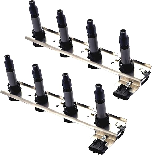 Miniatura 2 de ENA Juego de 2 bobinas de encendido compatibles con Cadillac Pontiac DeVille SRX STS XLR 2004-2006 Bonneville 4.6L V8 repuesto para C1509 UF-372