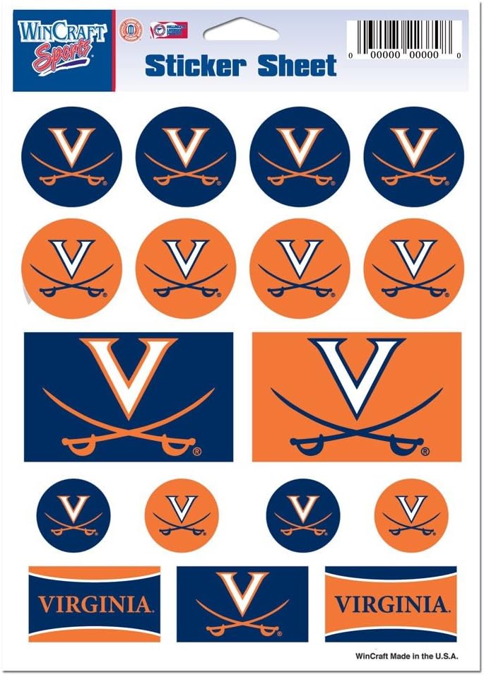 NCAA Vinyl Sticker Sheet