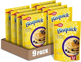 Betty Crocker Bisquick Original All-Purpose Baking Mix, 5.5 oz Pack of 9 - Fluffy Pancakes, Biscuits & More