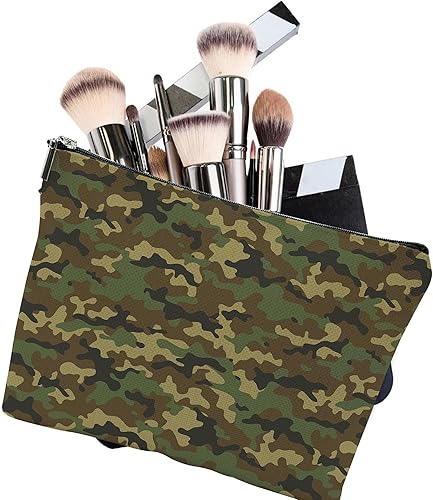 Miniatura 2 de iapodiad Bolsa de maquillaje Abstact de flores tropicales, bolsa de cosméticos, mini bolsa de aseo portátil de viaje, organizador de brochas de