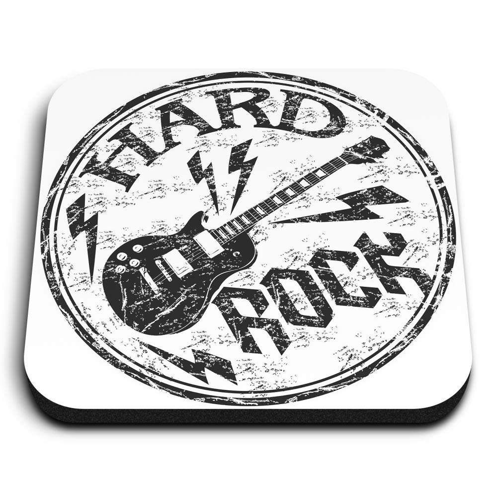 Destination Vinyl Ltd Multicolor 1 X Square Mdf Fridge Magnet - Hard Rock Electric Guitar Music 40199