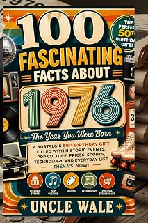 100 Fascinating Facts About 1976: The Year You Were Born: A Nostalgic 50th Birthday Gift Filled with Historic Events, Pop Culture, Prices, Sports, Technology, and Everyday Life Then vs. Now