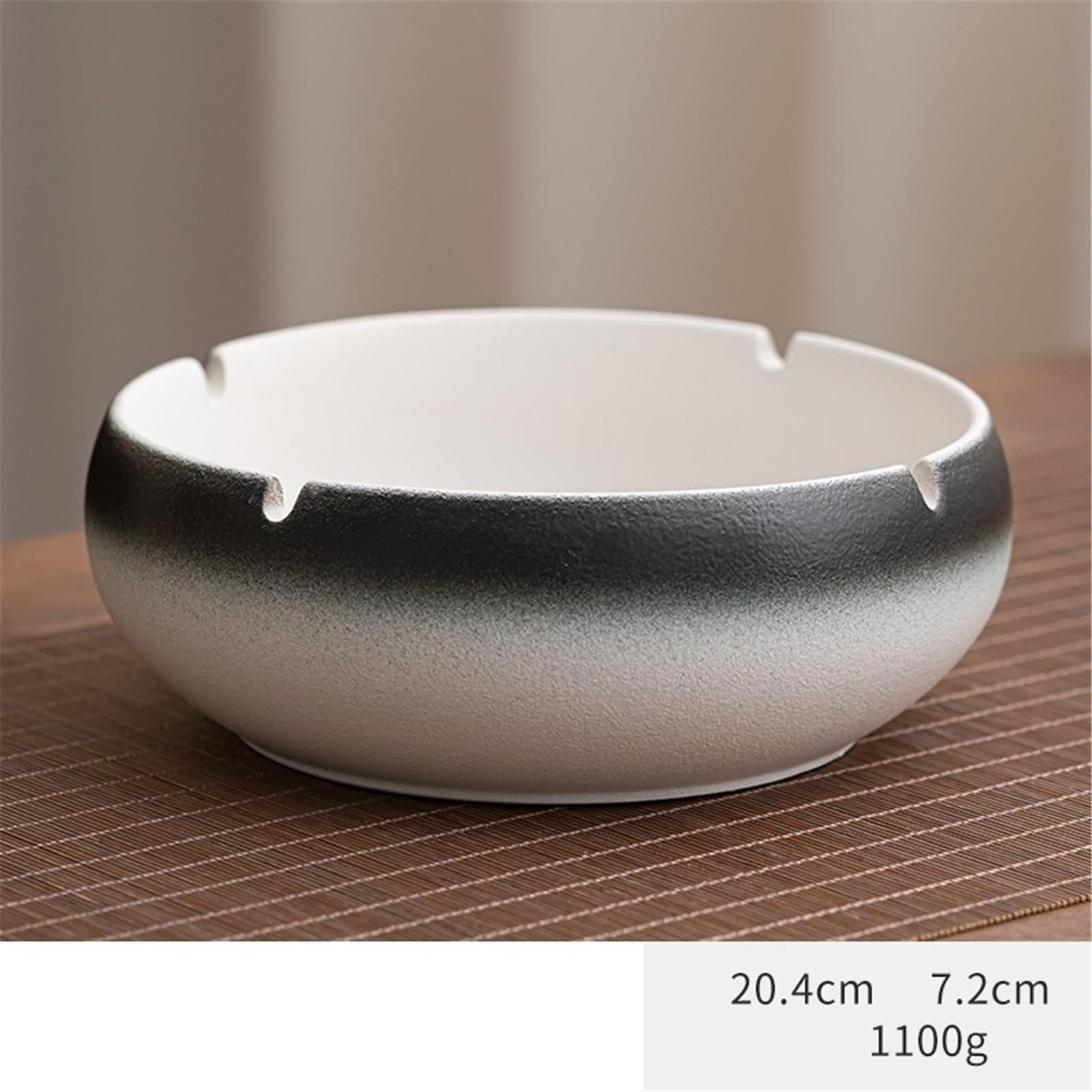 Popielniczka duża popielniczka czarno-biała ceramiczna popielniczka gradientowa wiatroszczelna dekoracja biurowa dekoracja biurowa kubek do palenia popielniczka ornament (M)