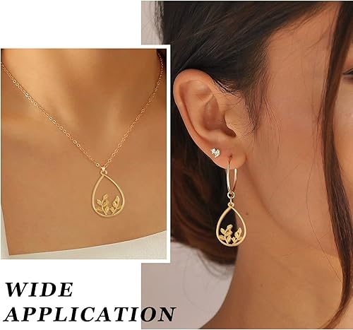 Miniatura 2 de Spritewelry Colgantes de bisel de aleación con parte trasera abierta, encantos de marco hueco dorado, estrella, flor, corazón, lágrima, marco de