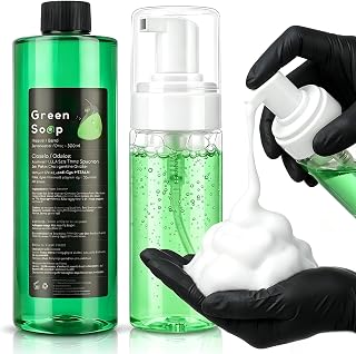 Green Soap Tattoo 16.9OZ with 7OZ Foam Bottle Tattoo Cleaner Kit
