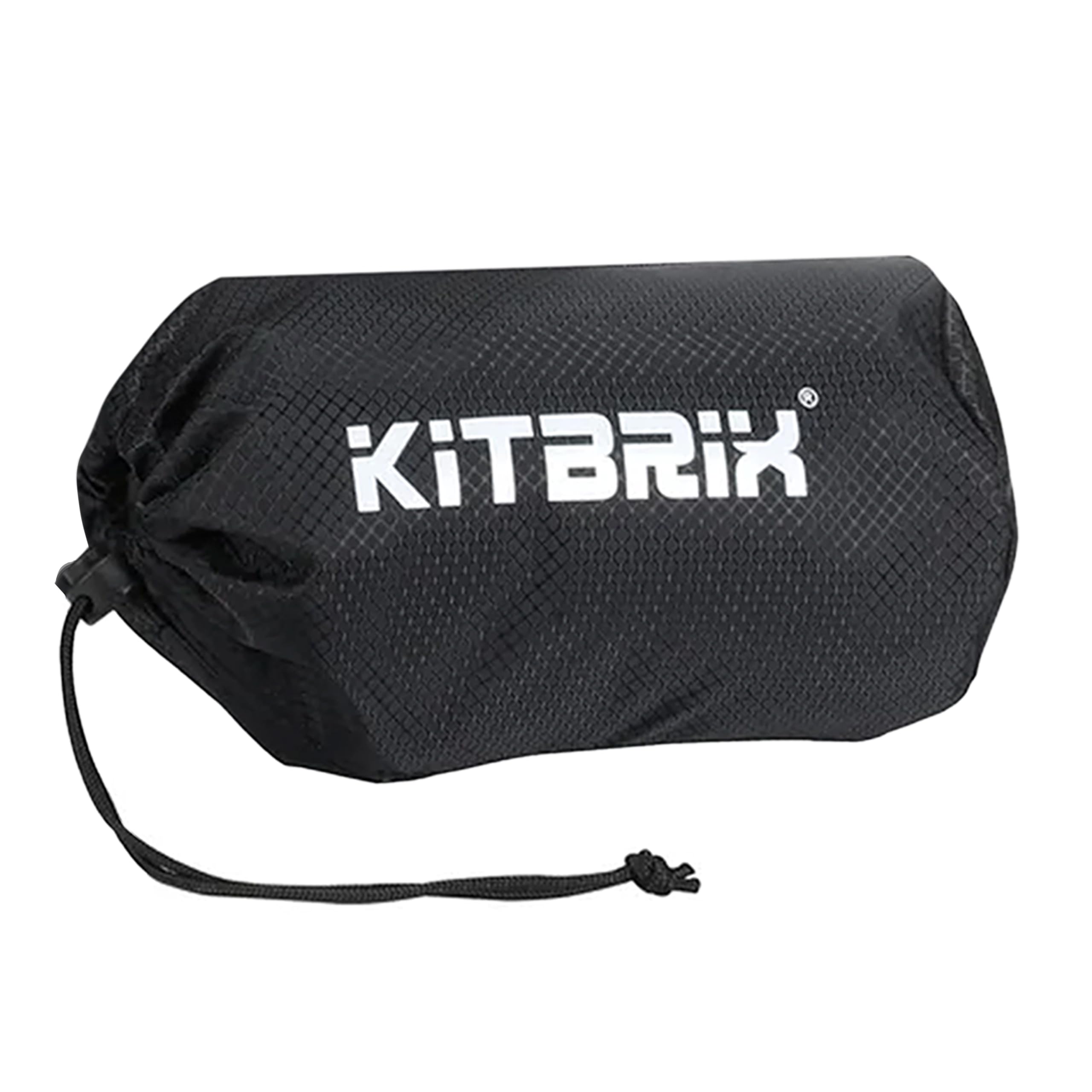 POKIT Mochila Day Bag - Mochila para ciclismo/senderismo - Mochila plegable impermeable 25L - Negro/Azul - Kit organizado 7