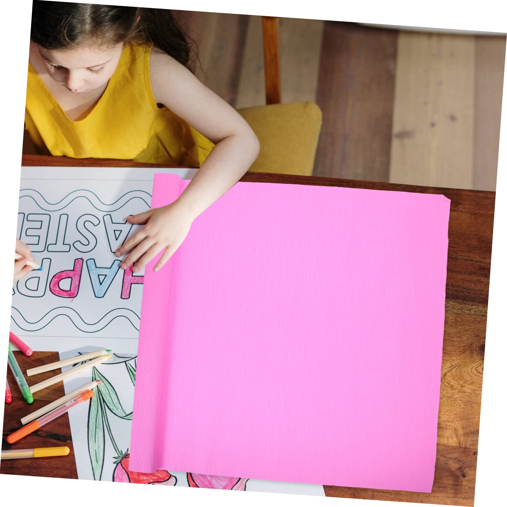 ULDIGI Papier Crépon Extensible Italien Rouge 50x250cm Rouleau 180g Pour Décoration Mariage Anniversaire Et Bricolage Floral Fêtes Diy