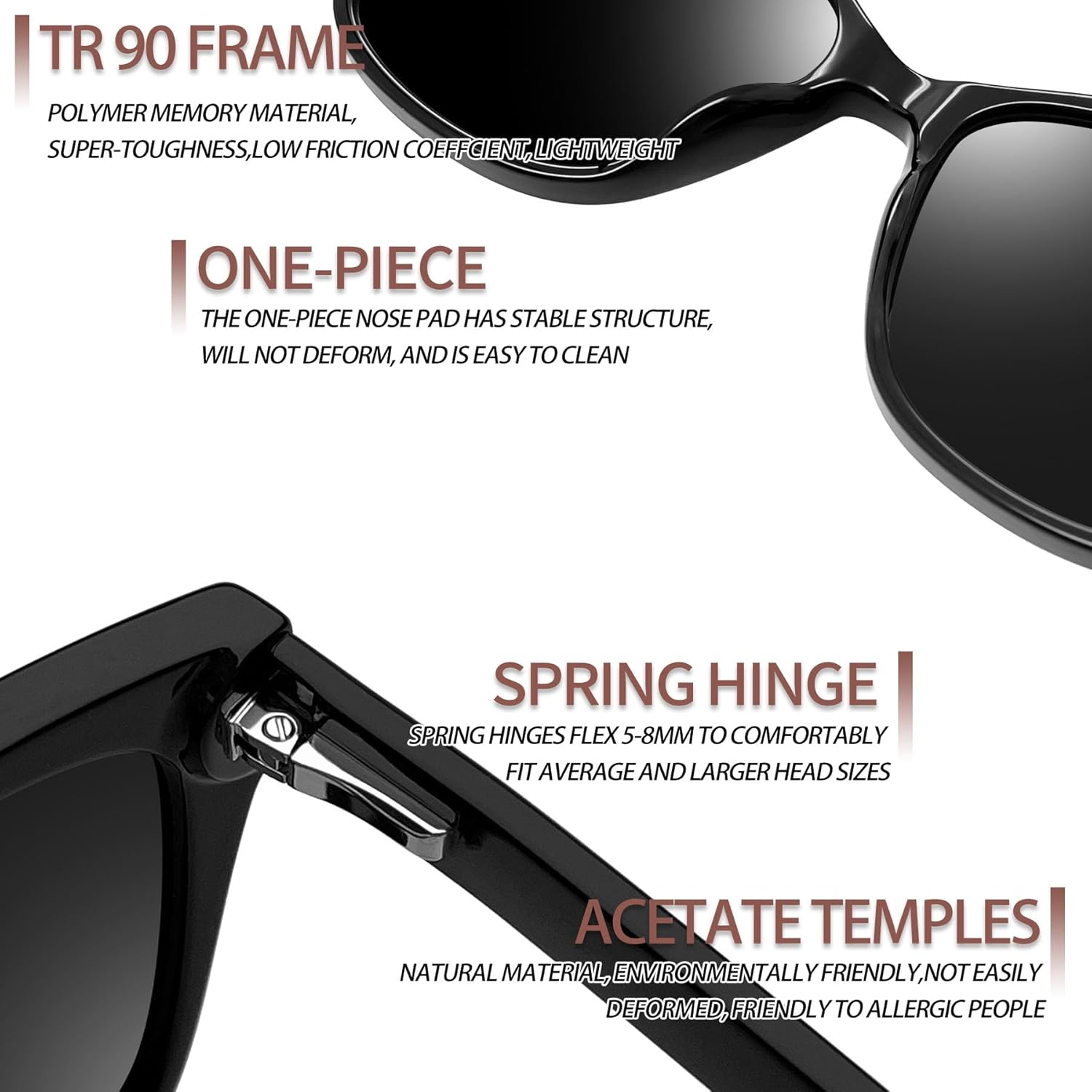 Joopin Oversized Cateye Sunglasses for Women Fashion Cat Eye Sun Glasses UV Protection Ladies Shades Sunnies - Image 5