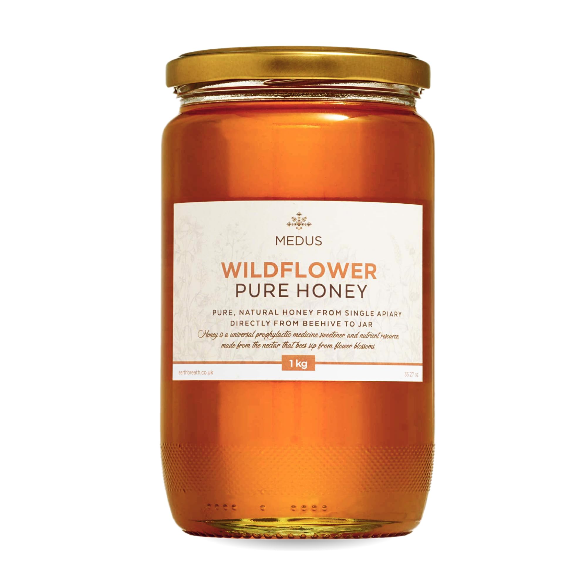 Wildflower Honey Runny – 1 kg – Pure Honey from Single Apiary – Natural Sweetener for Cooking, Tea, Coffee, Juice, Drinks, Food