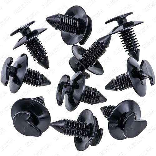 Rexka 10 clips de retención para panel de puerta 6033862 compatibles con Chrysler Jeep Wrangler YJ, Jeep CJ7, Jeep CJ8 Scrambler
