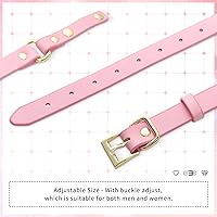 Vista 4 de Littleforbig Juego de chupete y mordaza de cuero con correa ajustable Gen II Rosa