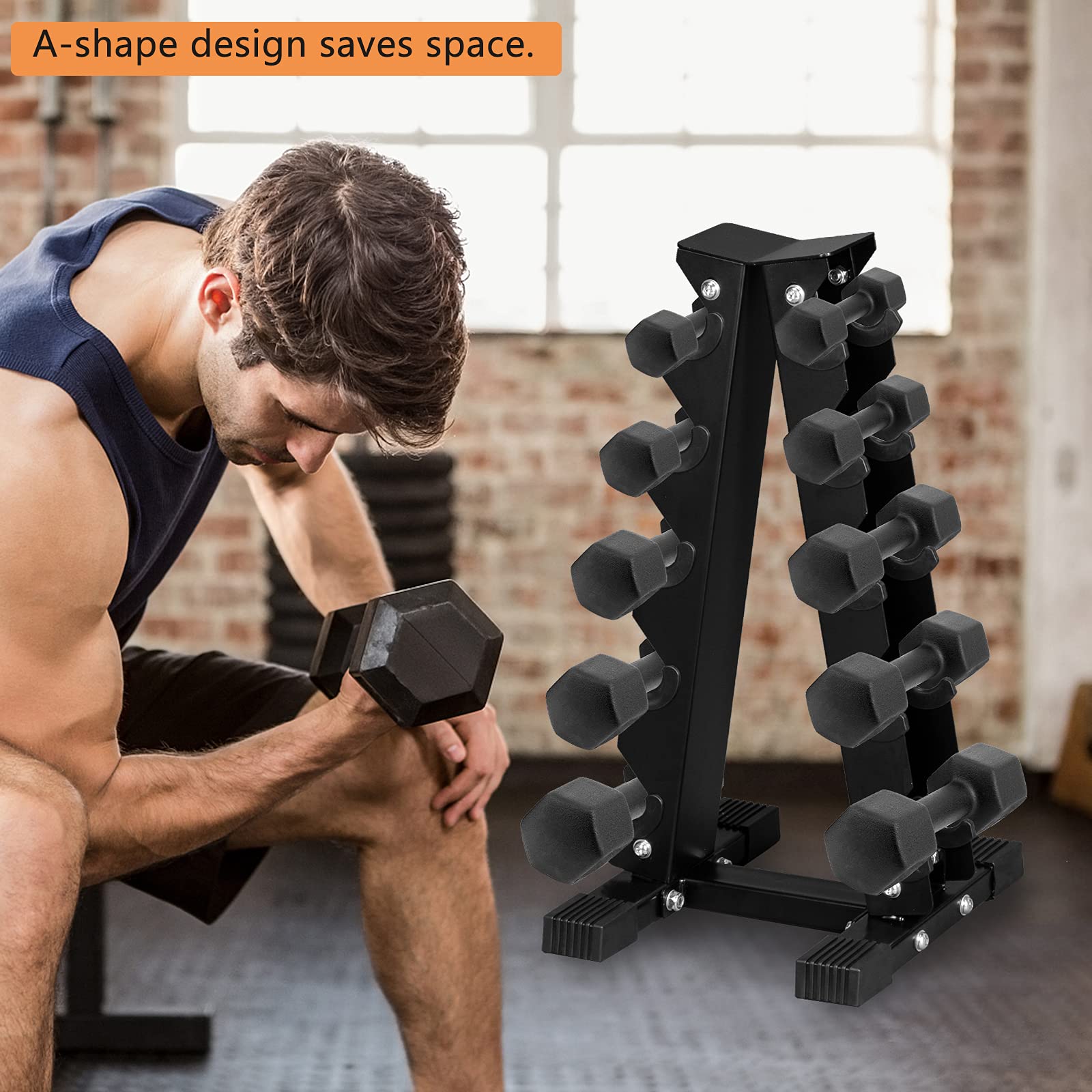 Hand Weight Storage Rack Snapklik.com : 5-Tier Dumbbell Rack, A-Frame Weight Rack For Dumbbells ...