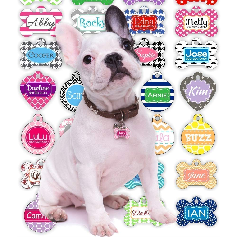 Personalized Dog Tag for Dogs and Cats | Design Your Own Single or Double-Sided Pet Tags | Unique Dog Gifts for Dog Lovers
