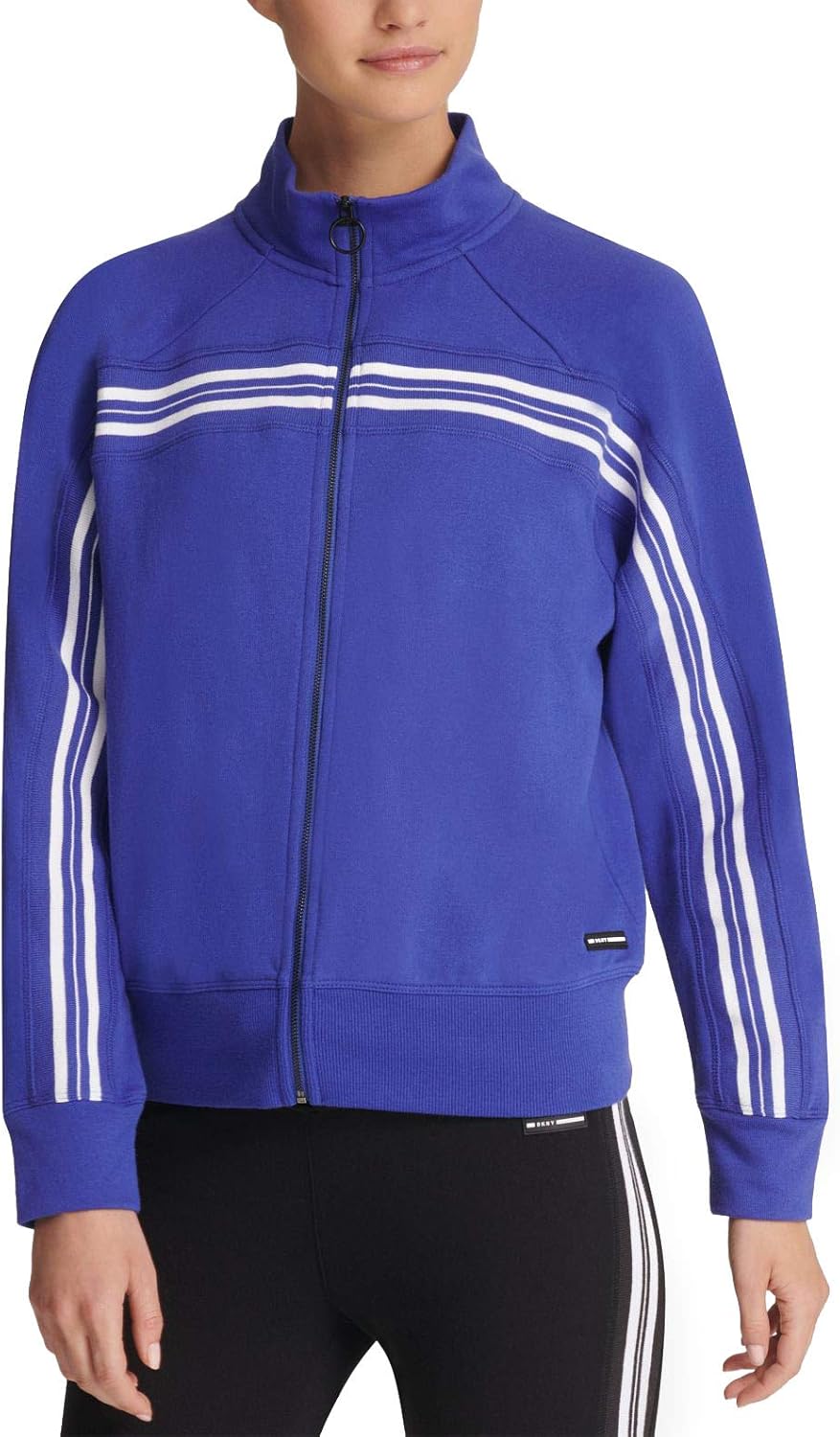 DKNY Sport Womens Fitness Yoga Sweatshirt Navy M